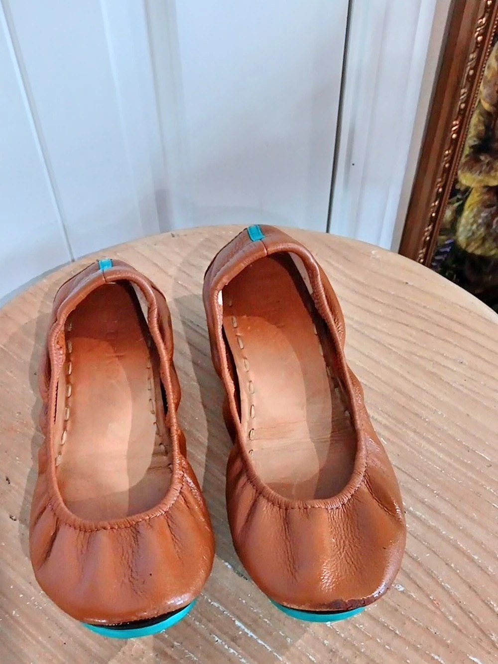 Tieks Y2K Chestnut Leather Ballet Flats Size 8